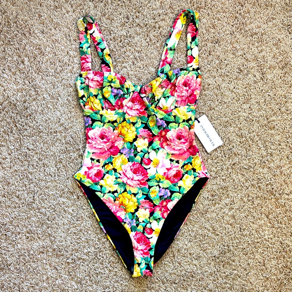 💐WeWoreWhat Womens Floral One Piece💐